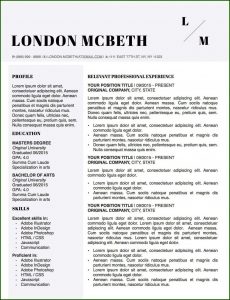 Free Modern Resume Templates For Teachers