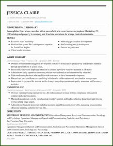 Free Printable Professional Resume Builder
