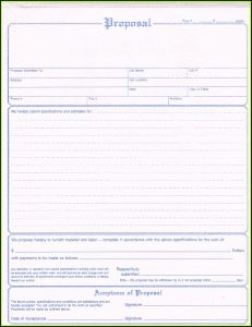 Free Printable Proposal Forms