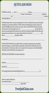 Free Printable Quit Claim Deed Form Virginia