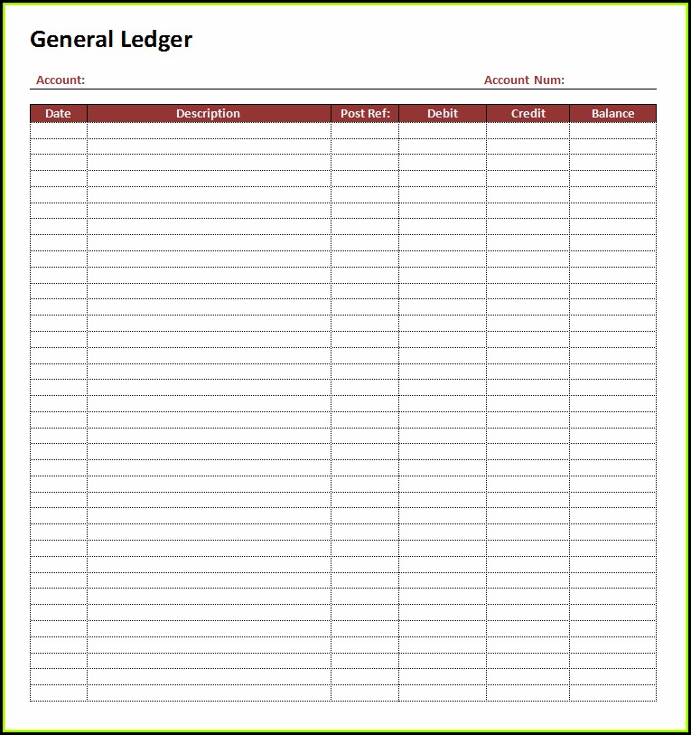 Free Rental Ledger Forms