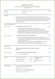 Free Resume Template For Teacher