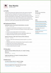 Free Resume Templates For Teachers