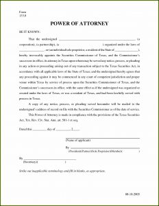 Free Revocation Of Power Of Attorney Form