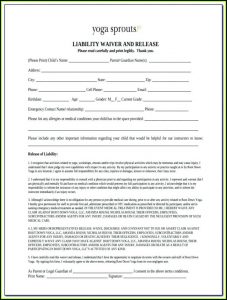 Free Yoga Waiver Form Template
