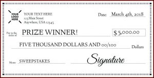 Giant Charity Check Template