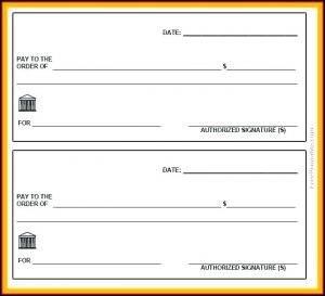Giant Fake Check Template