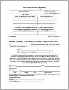Grandparents Temporary Custody Form