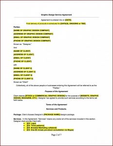 Graphic Design Contract Template Australia