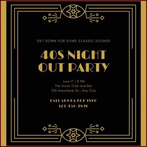 Great Gatsby Invitation Template Free