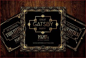 Great Gatsby Invitation Template Pdf