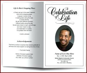 Homegoing Program Template