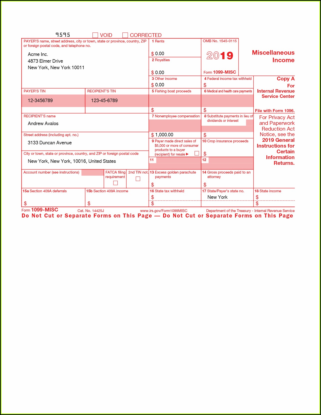 How To Create 1099 Misc Forms And File Online With The Irs