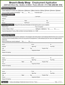 How To Fill Employment Application Form Online