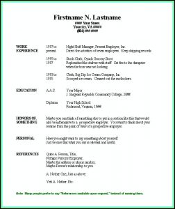 How To Fill Out A Resume For Your First Job