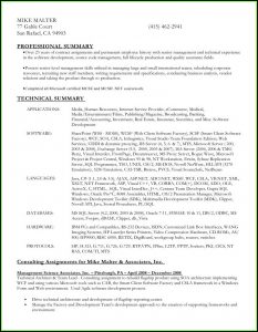 Hr Resume Format Word
