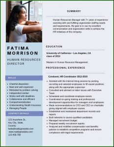 Human Resources Resume Samples Word