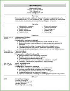 Human Resources Resume Templates Word
