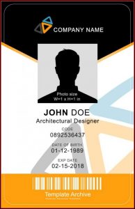 Id Badge Template Free
