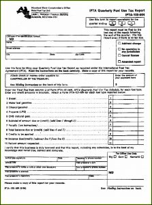 Ifta Quarterly Report Form Mn