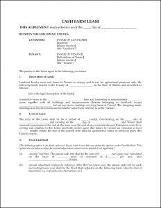 Illinois Renters Lease Form