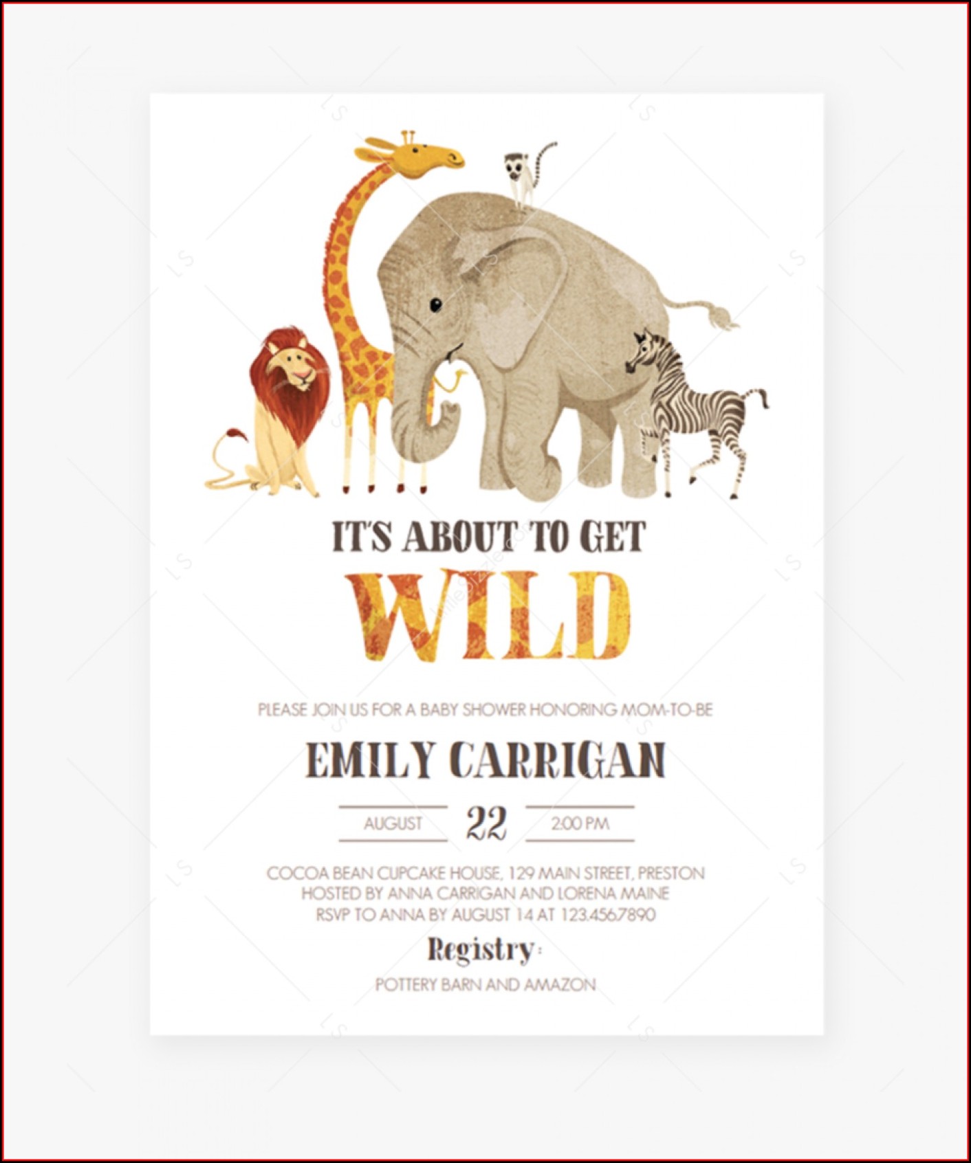 Indian Baby Shower Invitation Card Template Free Download