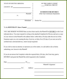Indian Divorce Application Form