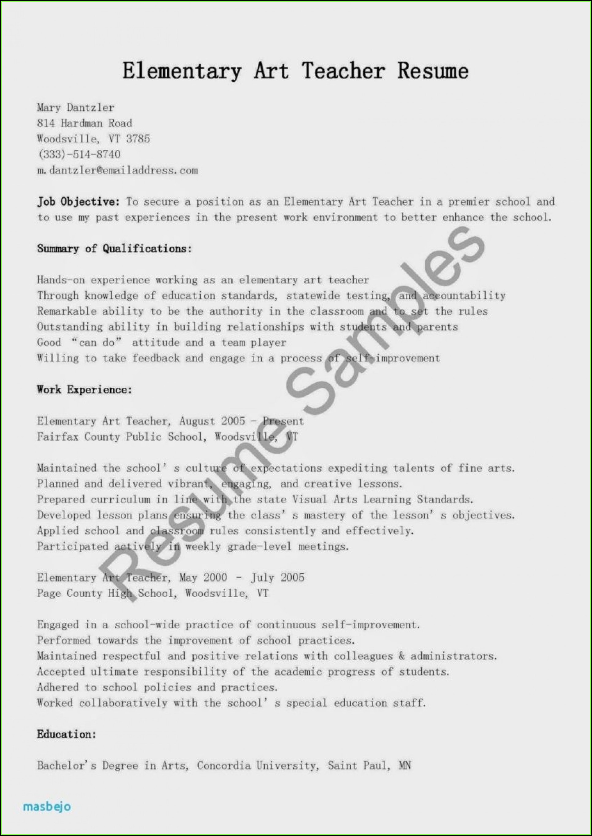 Indian Teacher Resume Format In Word Free Download