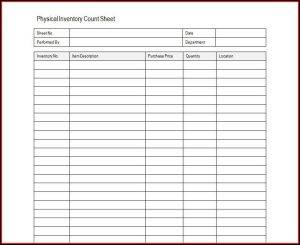 Inventory Spreadsheet Template Free