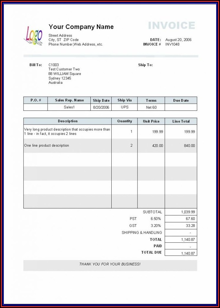 Invoice Template Numbers Mac Free