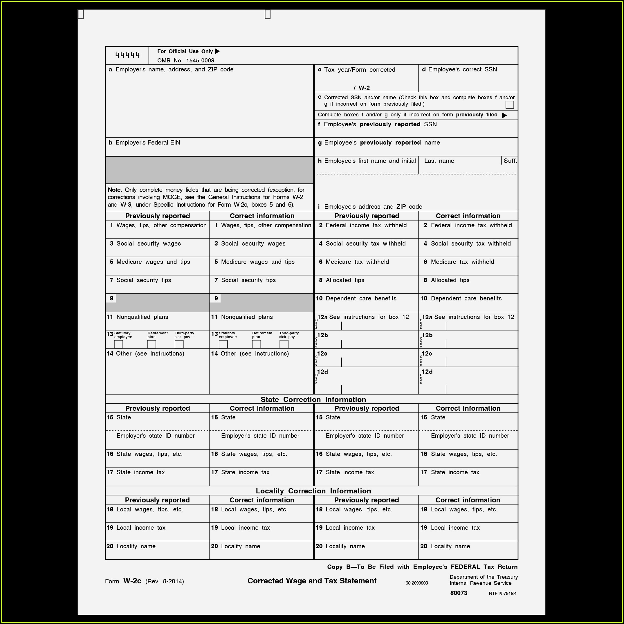 Irs Forms W2 2019