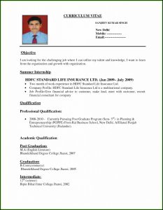 Job Resume Format Pdf File Download