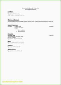 Job Resume Samples Objectives