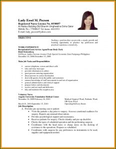 Job Resume Samples Pdf