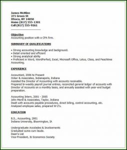Job Resumes Examples