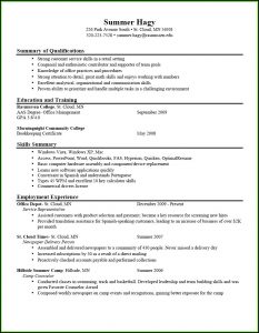 Job Resumes Samples
