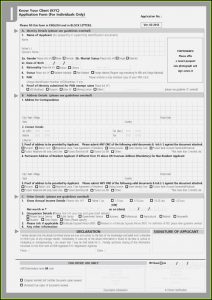 Know Your Customer (kyc) Form For Indane Gas