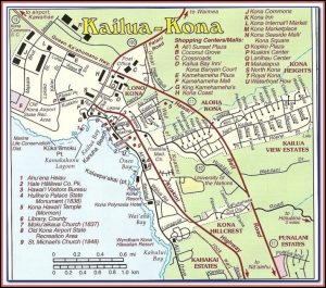 Kona Coast Resort Hawaii Map