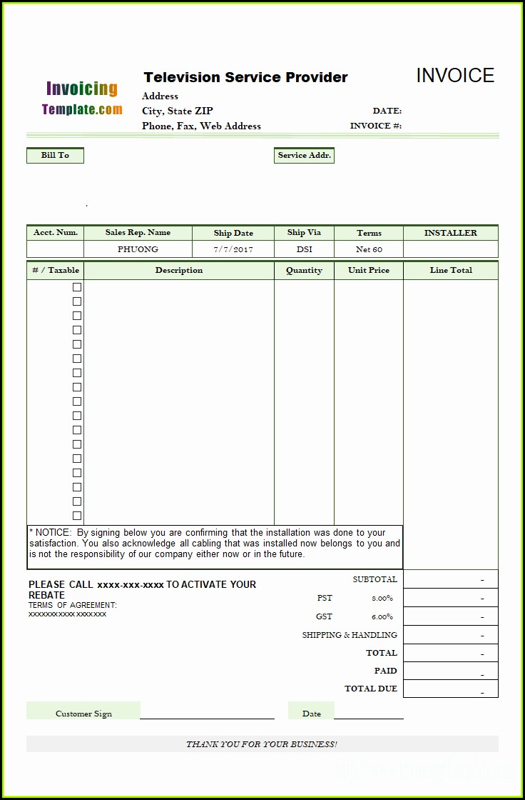 Lawn Service Business Estimate Form