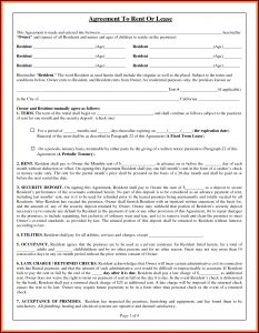 Lease Agreement Template Word Document