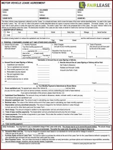 Lease Contract Template Word