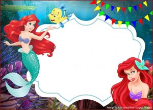 Little Mermaid Invitation Template