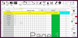 Manufacturing Time Study Template Excel