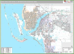 Map Cape Coral Fl Area