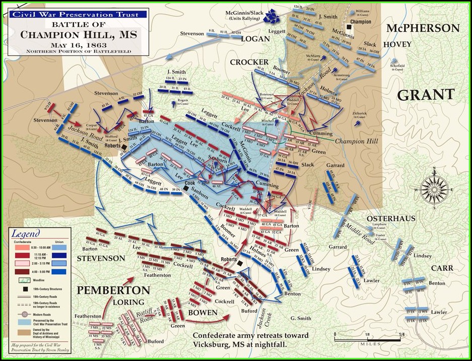 Map Of Civil War Battles In Illinois