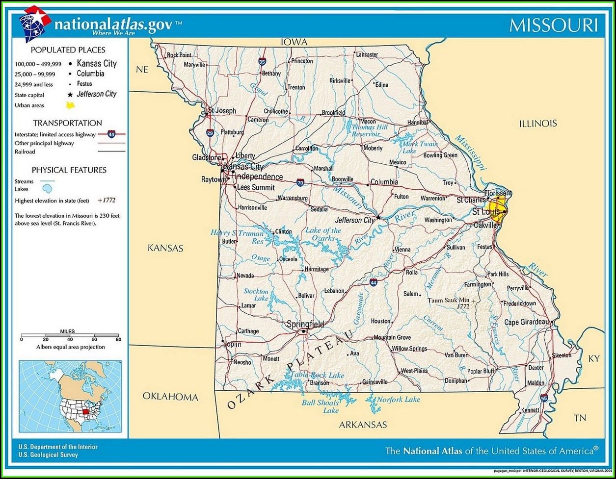 Map Of Civil War Battles In Missouri