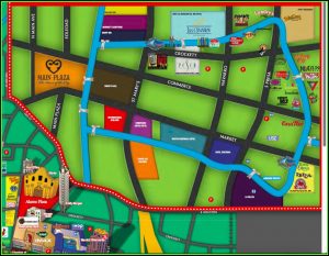 Map Of Hotels In San Antonio Riverwalk Area