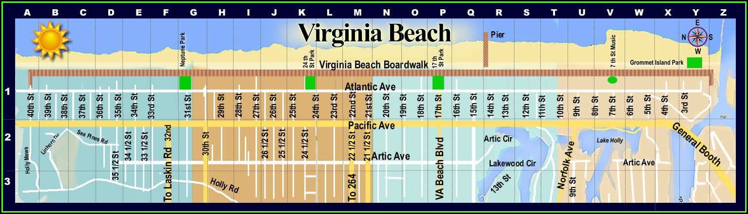Map Of Hotels In Virginia Beach Va