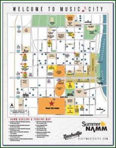 Map Of Hotels Near Downtown Nashville