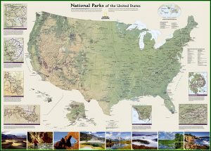 Map Of National Parks And Forests In Us
